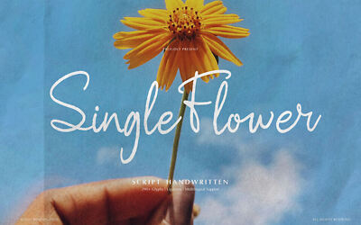 Single Flower Font