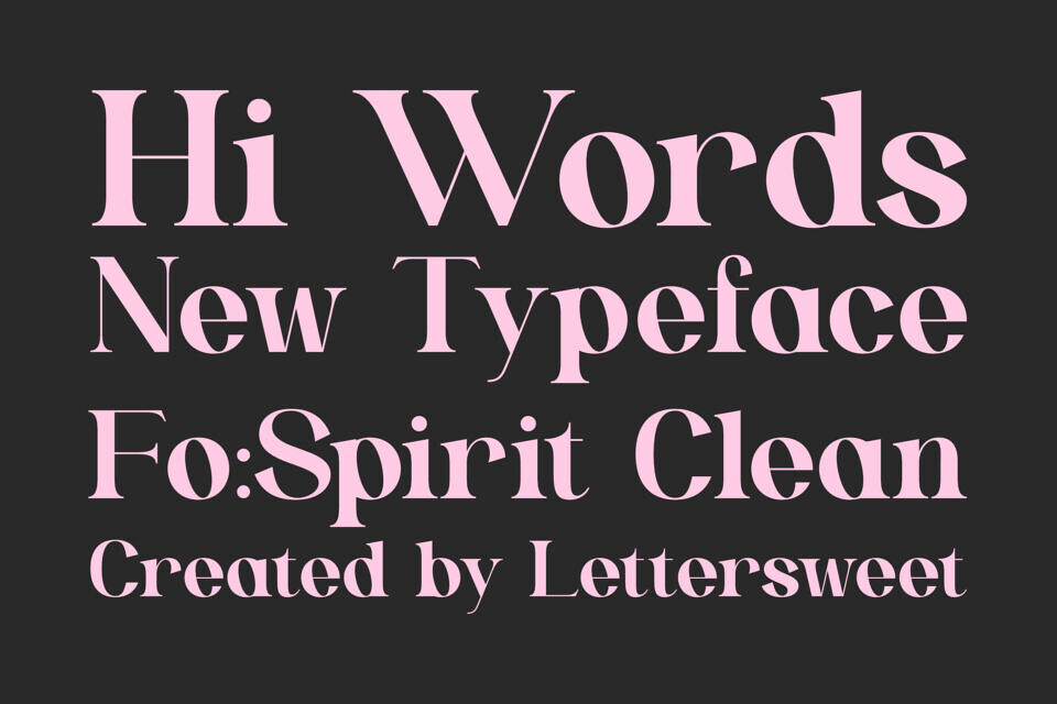 Spirit Clean Font