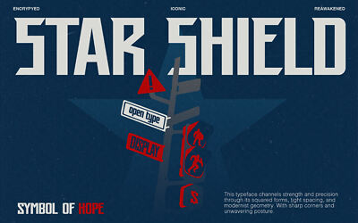 Star Shield Font
