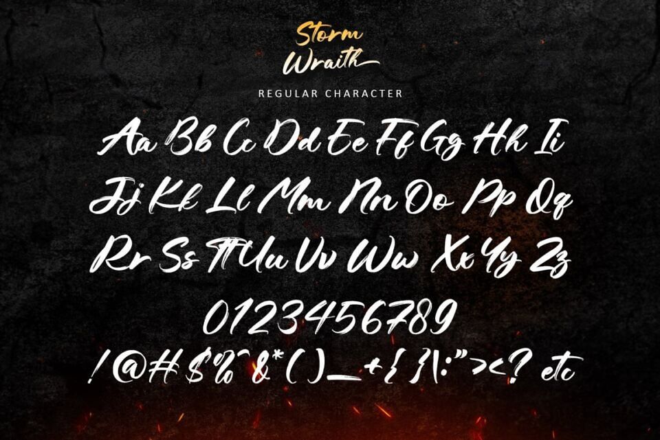 Storm Wraith Font