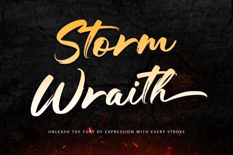 Storm Wraith Font
