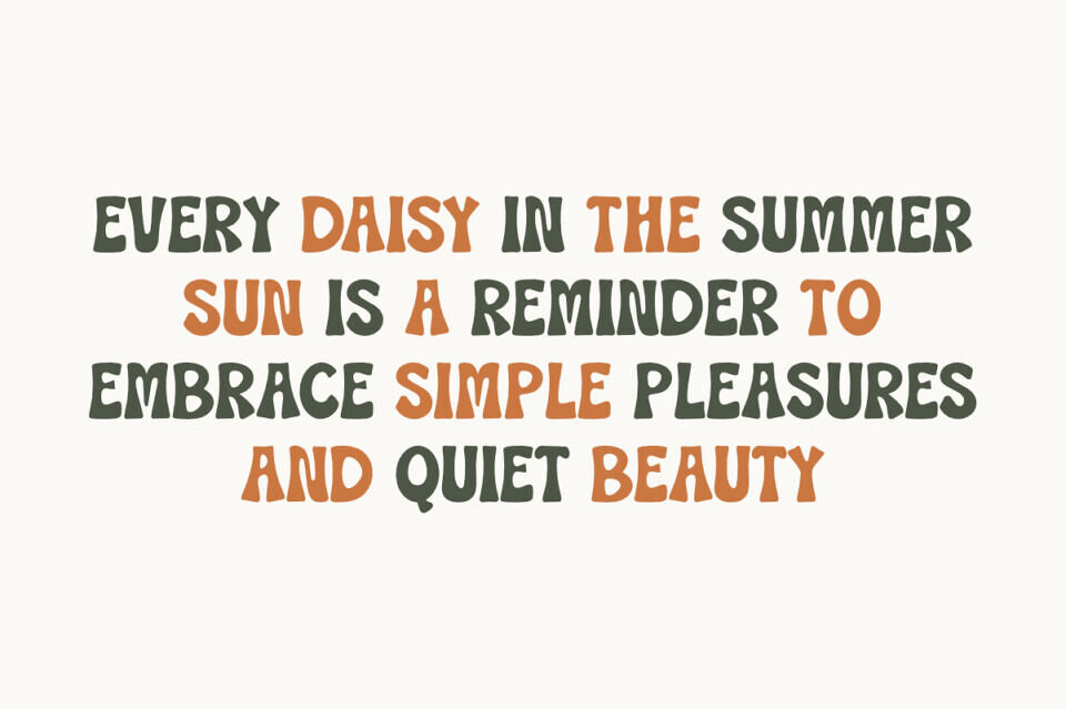 Summer Daisy Font