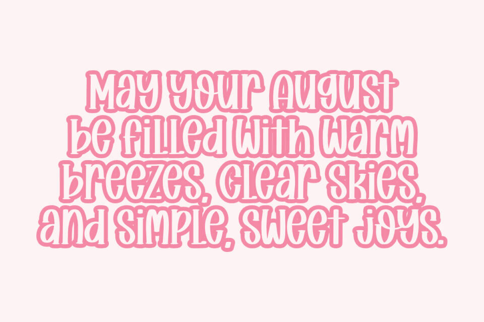 Sweet August Font