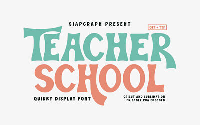 Teacher School Font