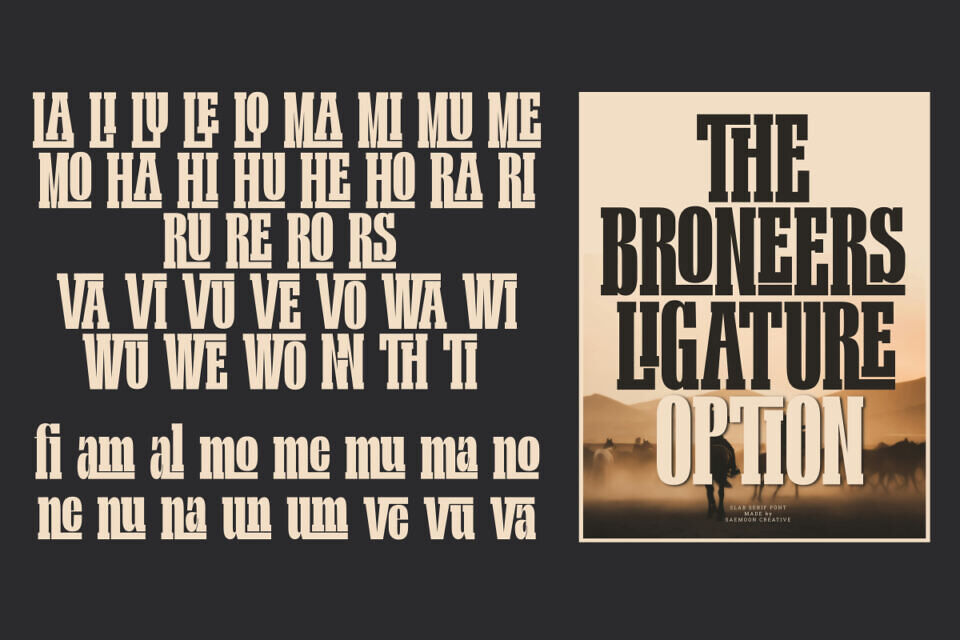 The Broneers Font