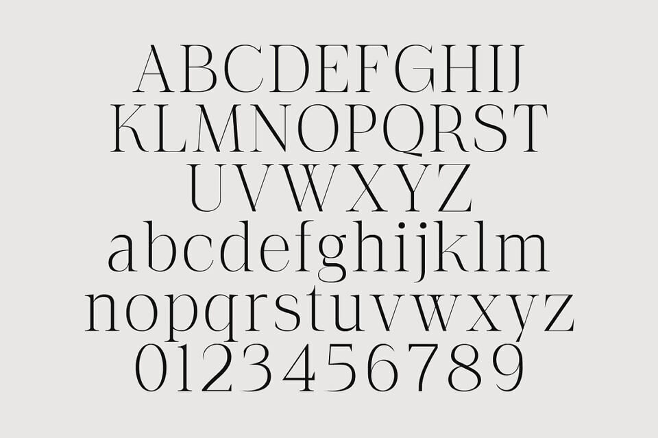 The Letter Editorial Font