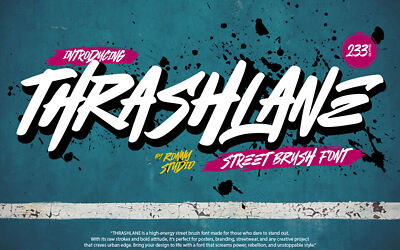 Thrashlane Font