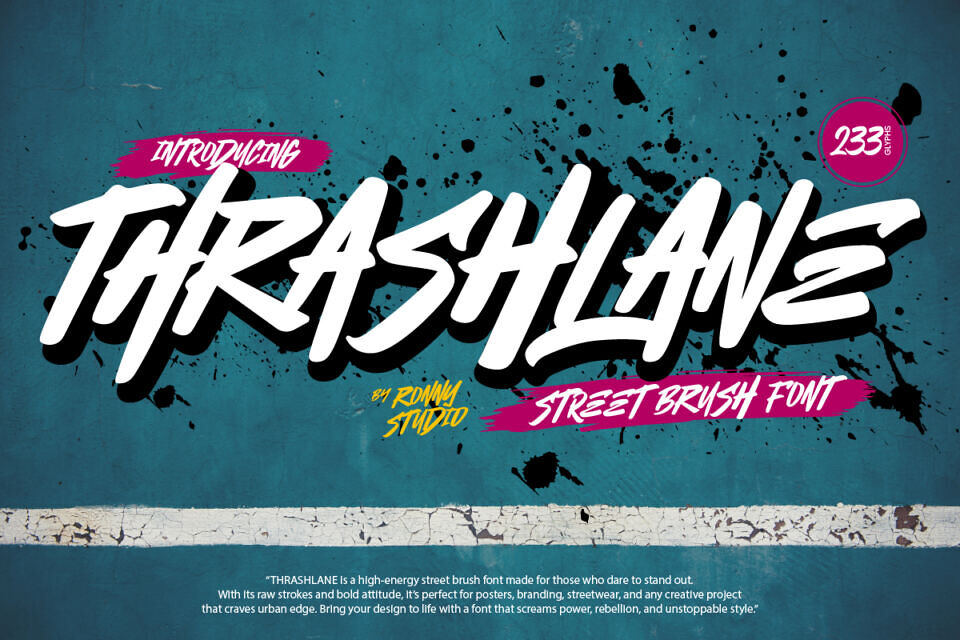Thrashlane Font