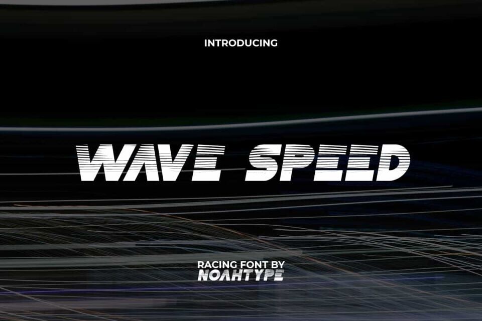 Wave Speed Font