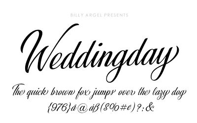 Weddingday Font
