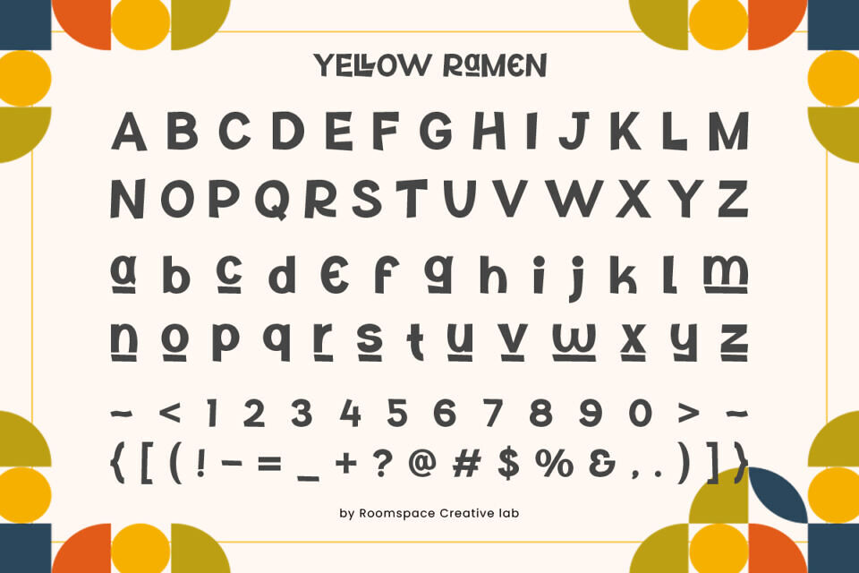 Yellow Ramen Font