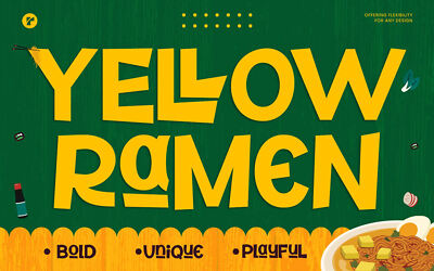 Yellow Ramen Font