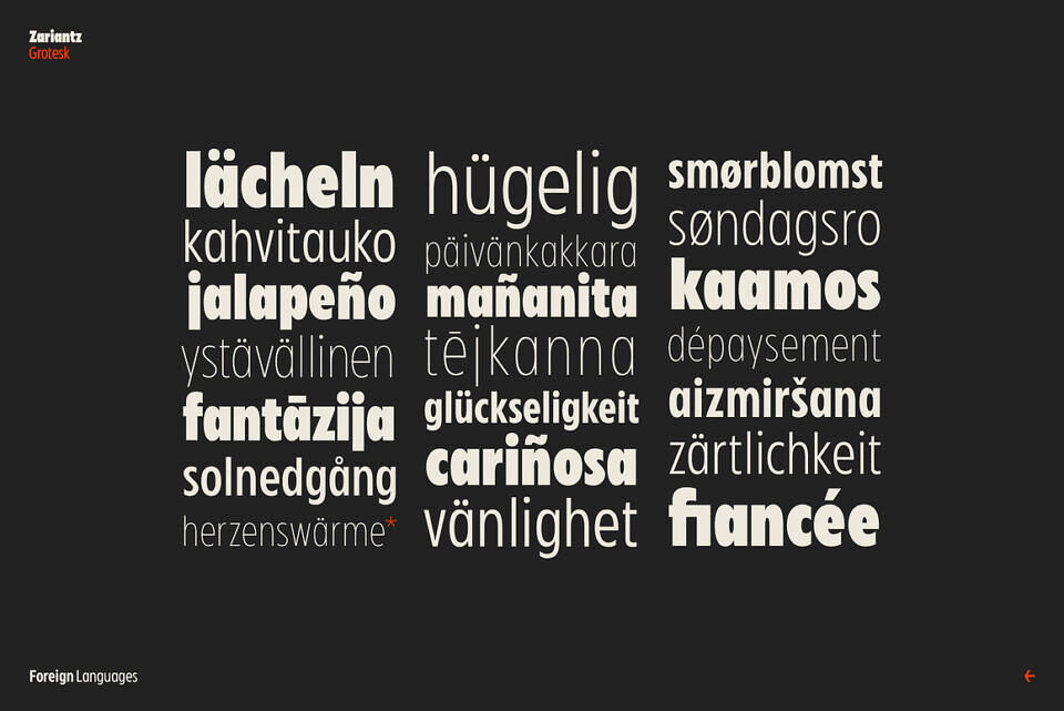 Zariantz Font