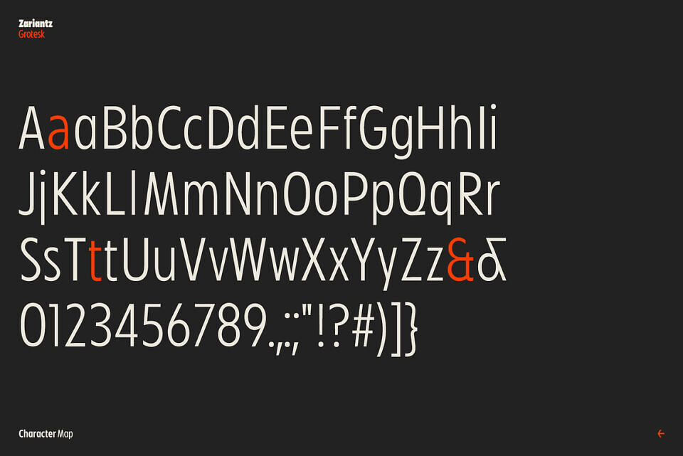 Zariantz Font