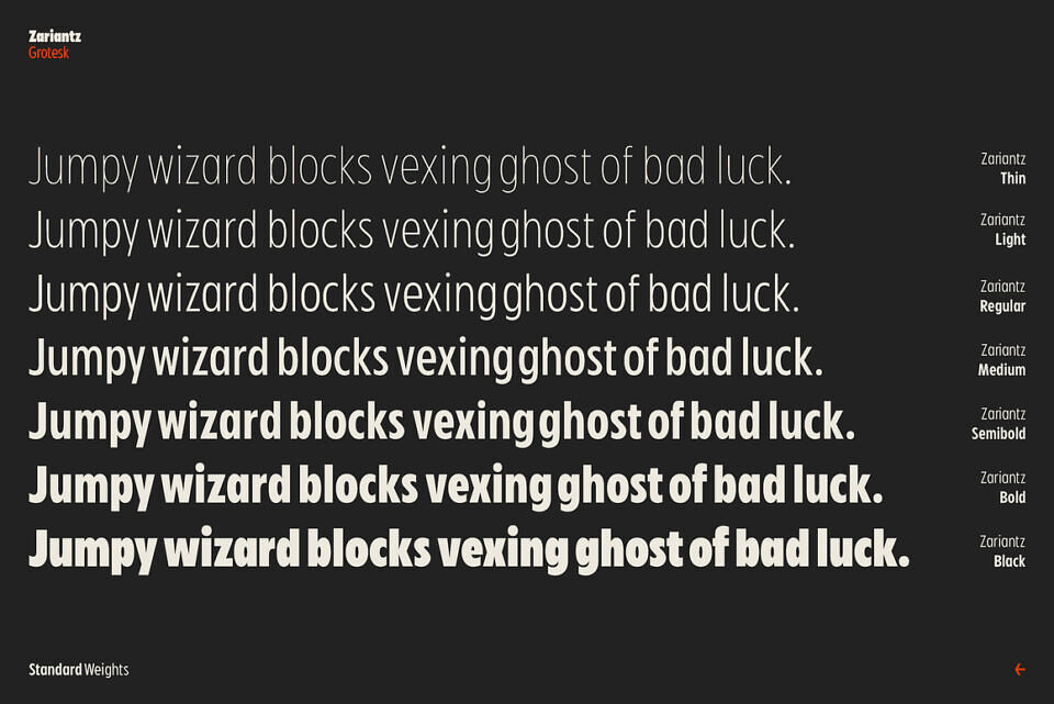 Zariantz Font