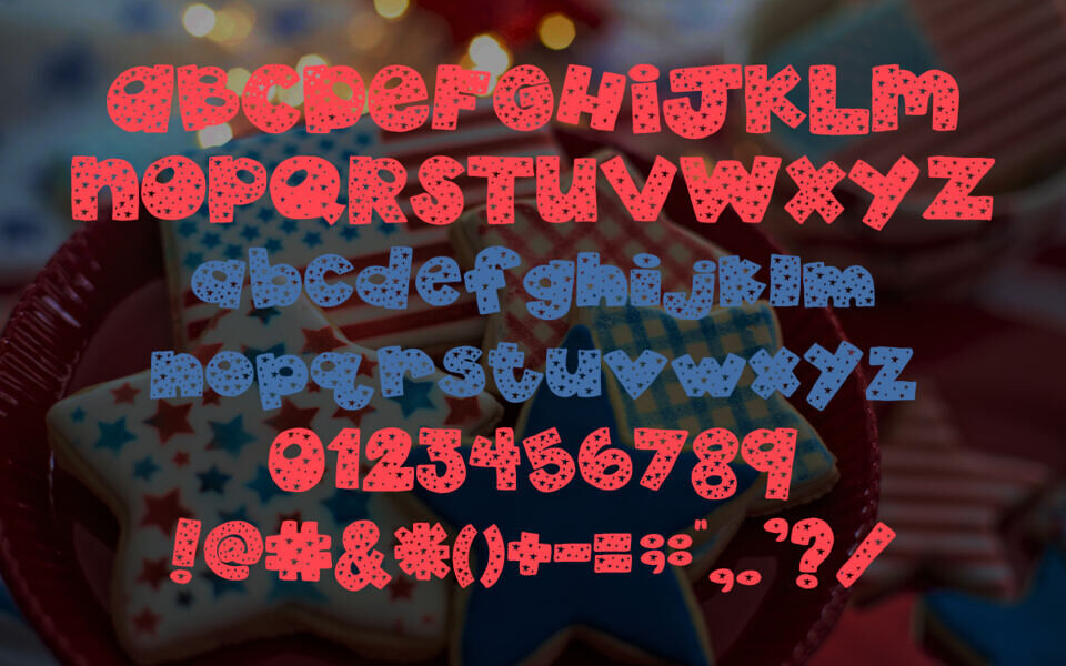 2Peas 4th Of July Font