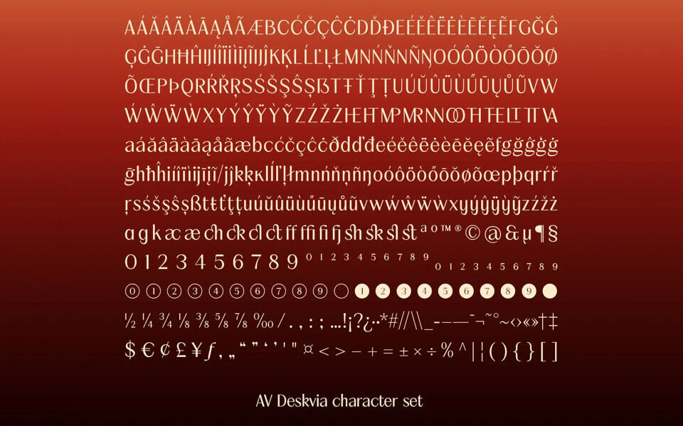 AV Deskvia Font