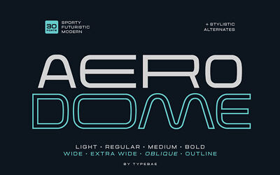 Aerodome Font
