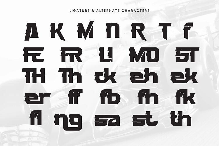 Afigre Racing Font