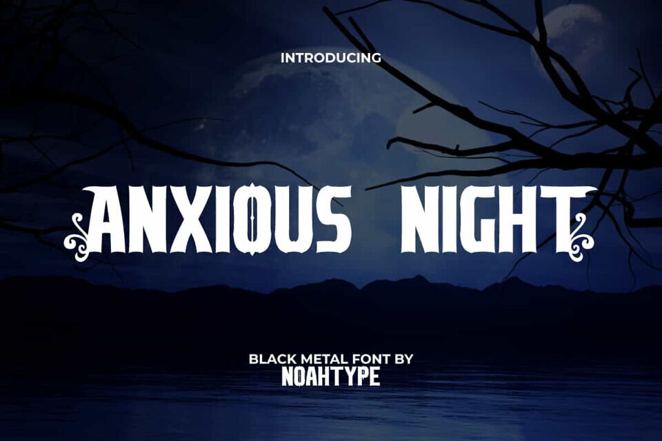 Anxious Night Font