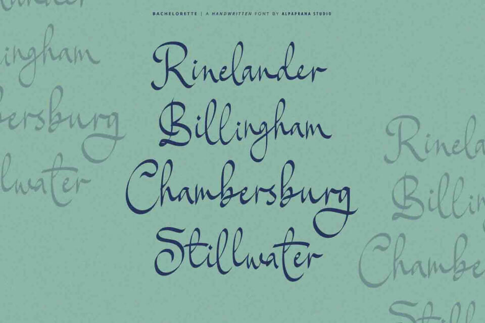 Bachelorette Font
