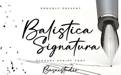 Balistica Signatura Font