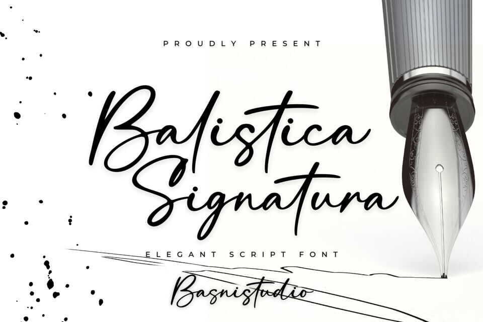 Balistica Signatura Font