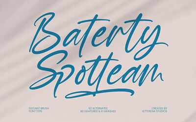 Baterty Spotteam Font