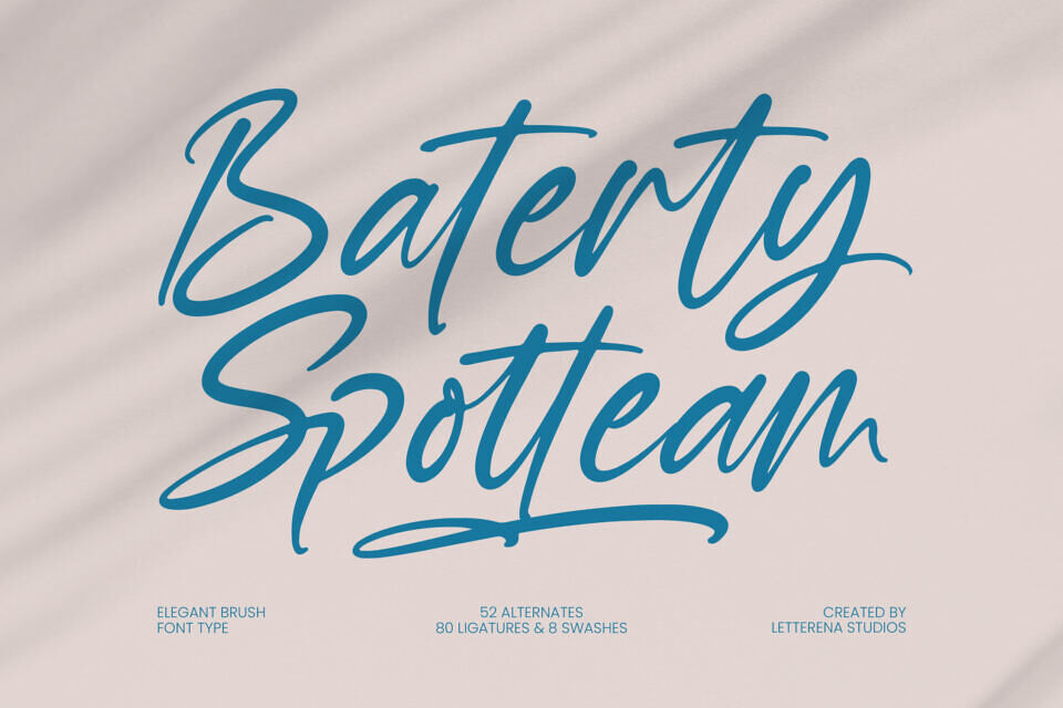 Baterty Spotteam Font