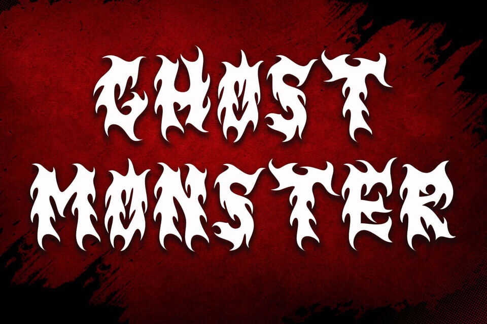 Black Flames Font