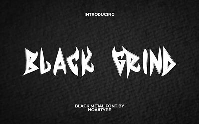 Black Grind Font