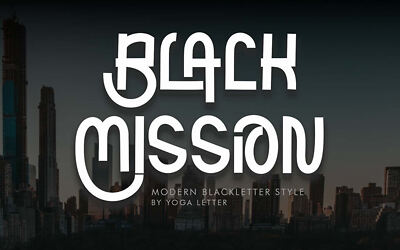 Black Mission Font