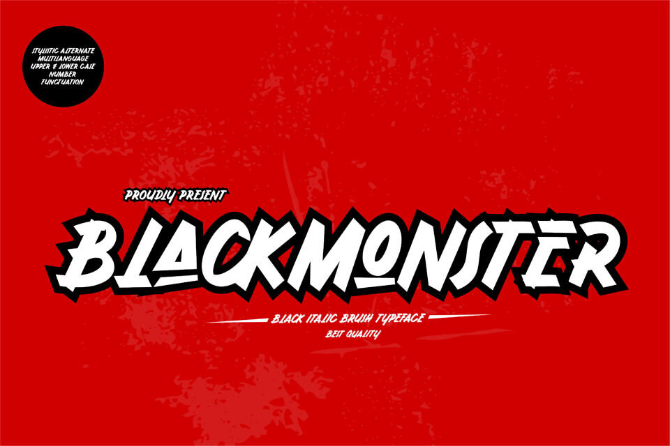 Black Monster Font