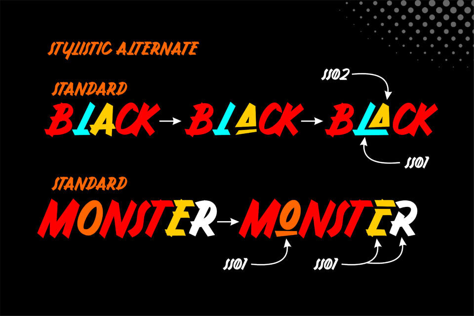 Black Monster Font