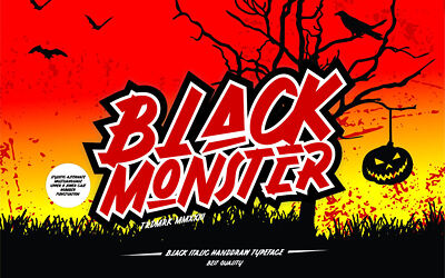 Black Monster Font