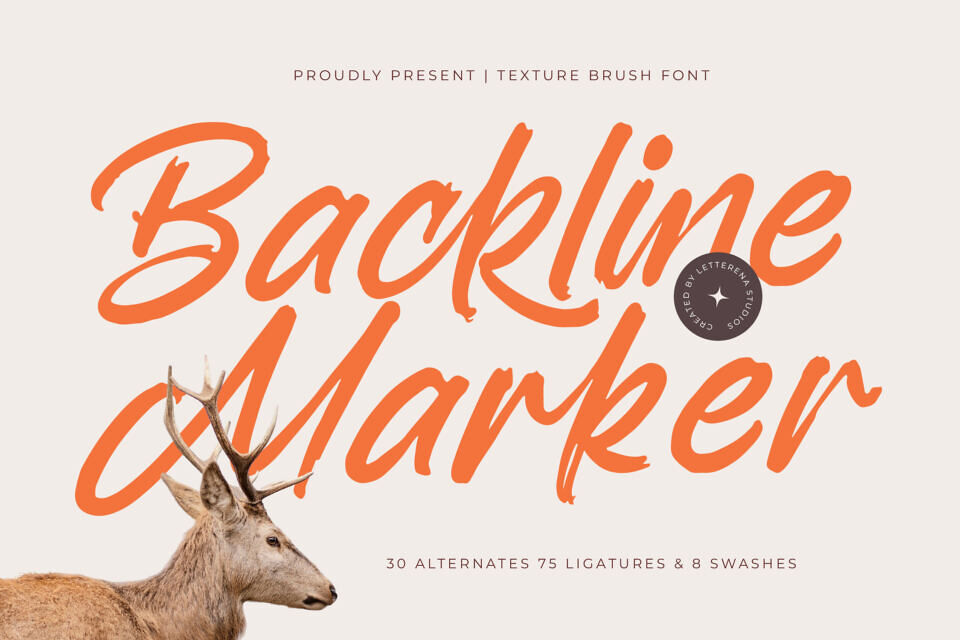 Backline Marker Font