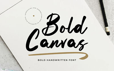 Bold Canvas Font