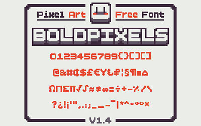 BoldPixels v1.6 Font