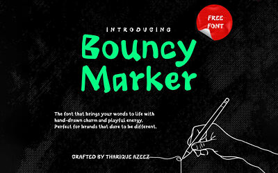 Bouncy Marker Font