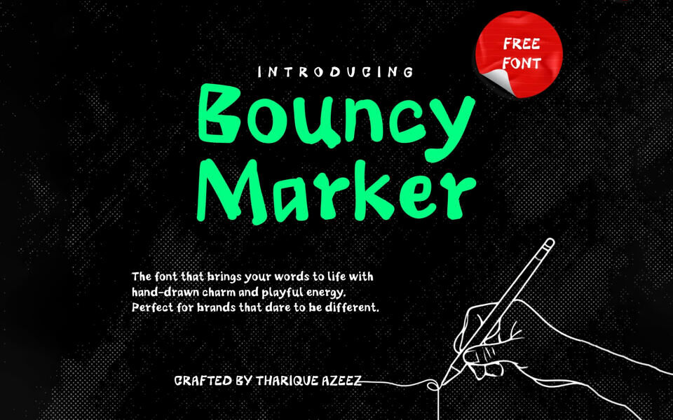 Bouncy Marker Font