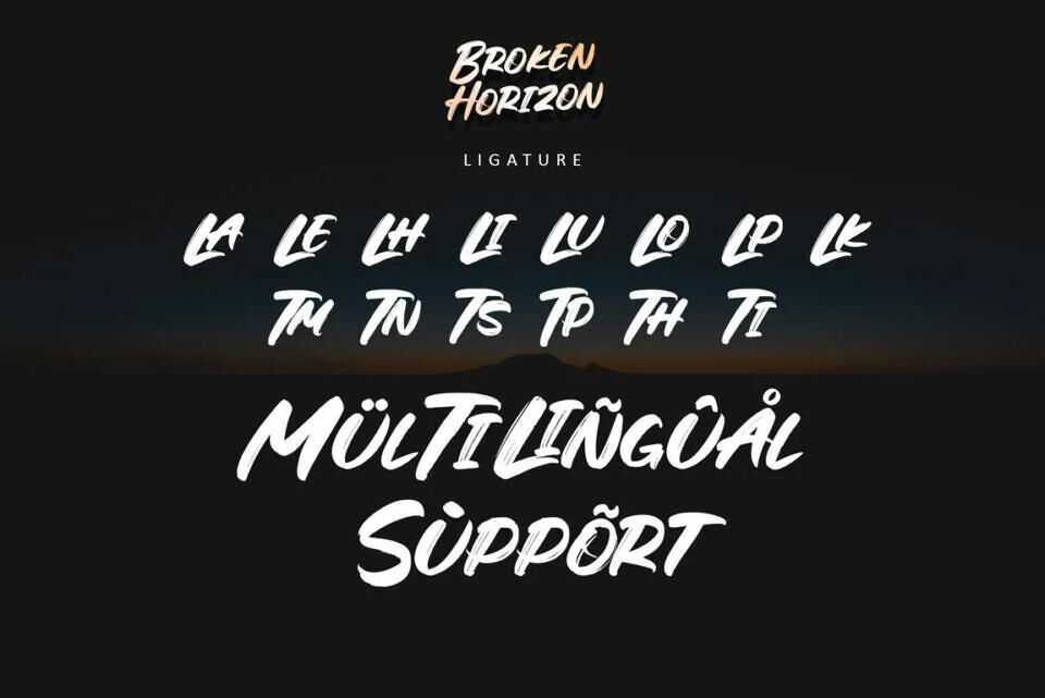 Broken Horizon Font