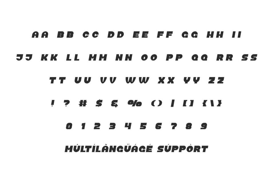 Bromo Circuit Font