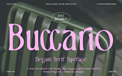 Buccario Font