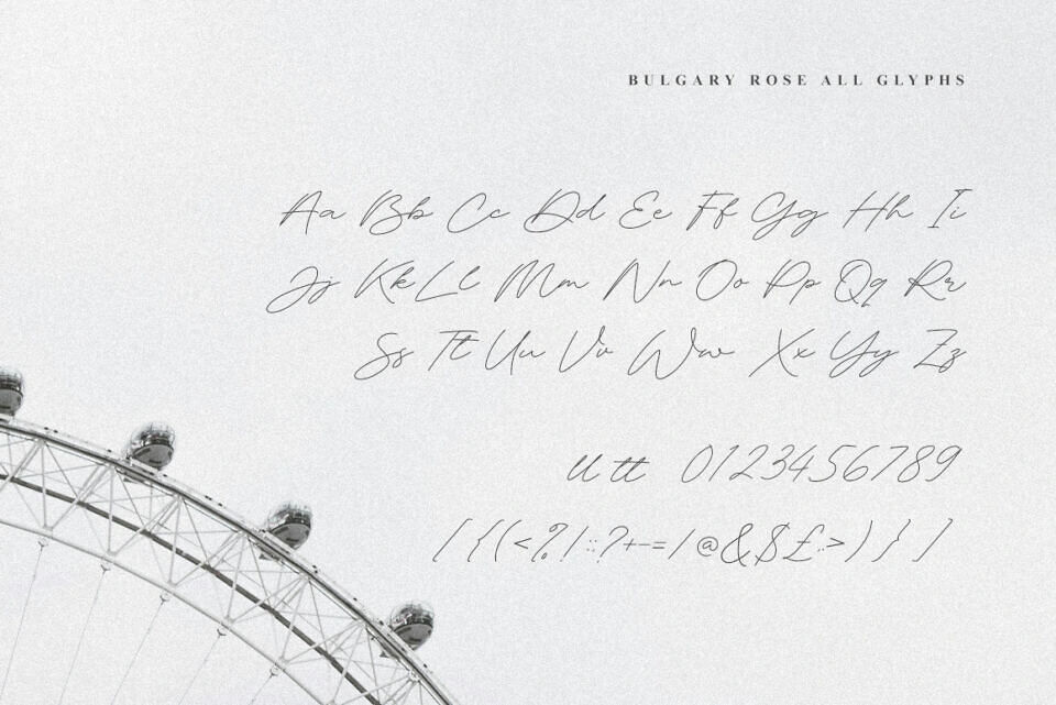 Bulgary Rose Font
