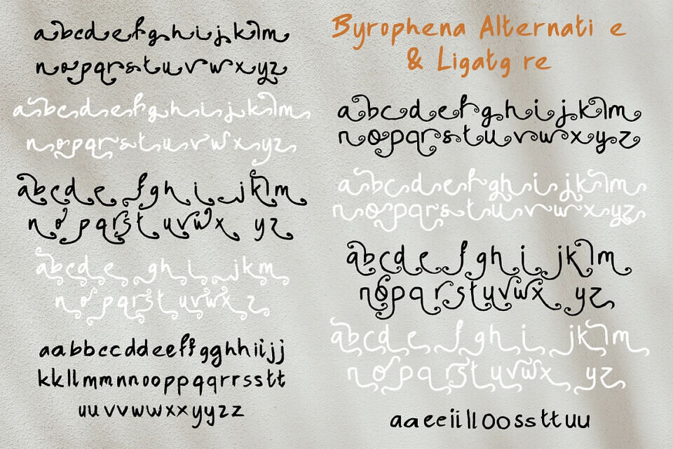 Byrophena Font