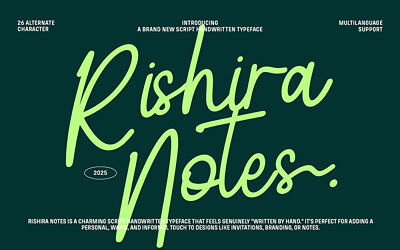 CF Rishira Notes Font