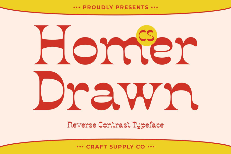 CS Homer Drawn Font