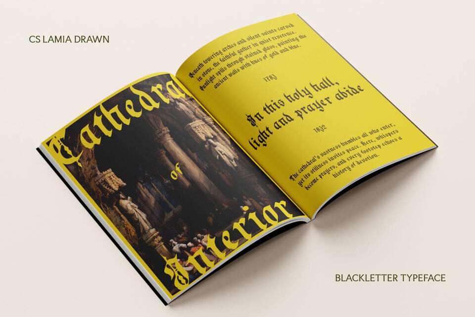 CS Lamia Drawn Font