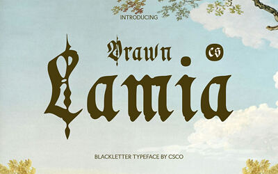CS Lamia Drawn Font