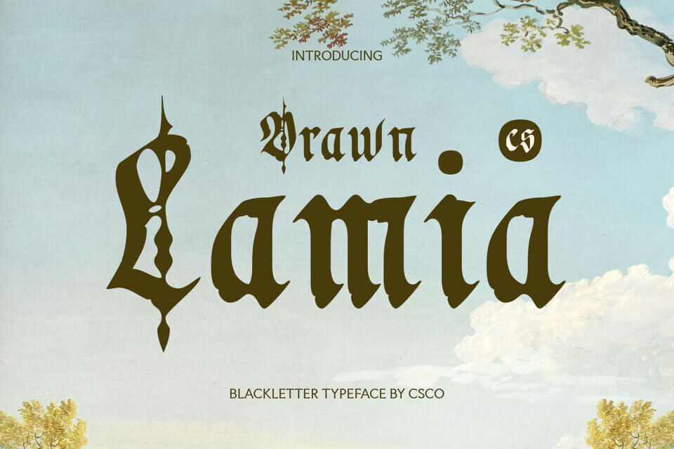 CS Lamia Drawn Font